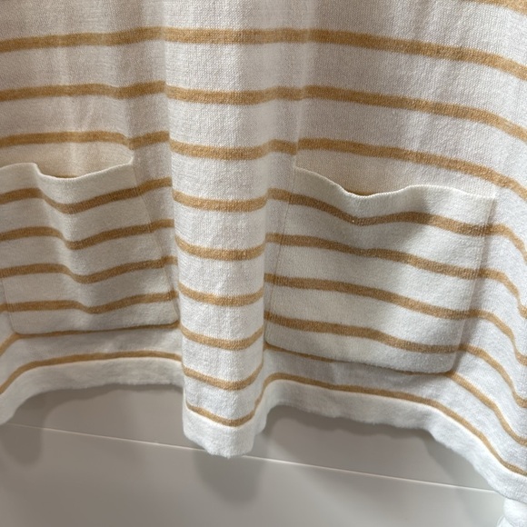 Lilly Pulitzer Elba Coolmax Sweater in Coconut Coastal Shell Stripe Ivory XS - Picture 5 of 11